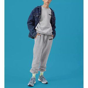 LEVIS RELAXED GRAPHIC CREWNECK SWEATSHIRT 391340019 MENS HEATHER GRAY